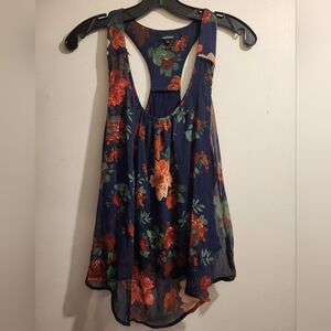 Ambiance Navy Floral Top